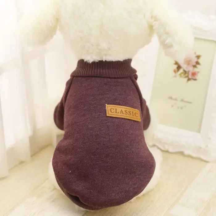 Cute Dog Puppy Clothes Outfit Pet Cat Jacket Coat Winter Warm Soft Sweater For Small Dogs Store