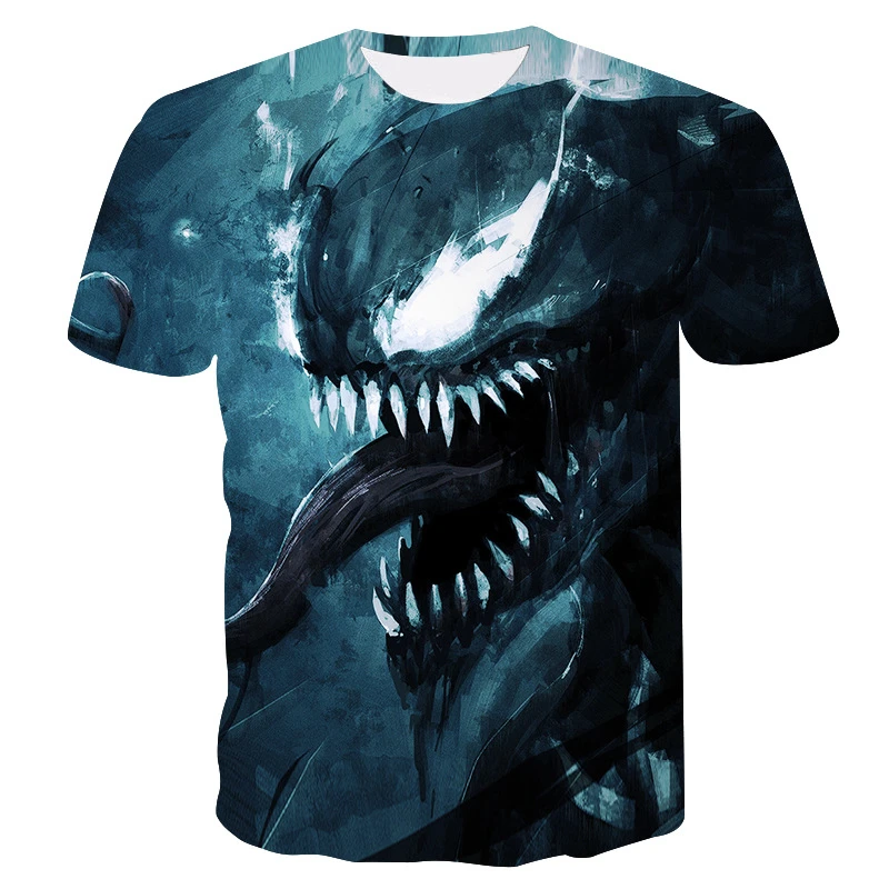 

Newest Venom t-shirt 3D Printed T-shirts Men Women Casual Shirt Short Sleeve Fitness T Shirt Spiderman tees popular Tops