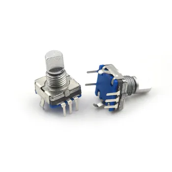 

5Pcs/lot Rotary Encoder Push Button Switch Keyswitch Electronic Components Drop Ship Whosesale 12mm