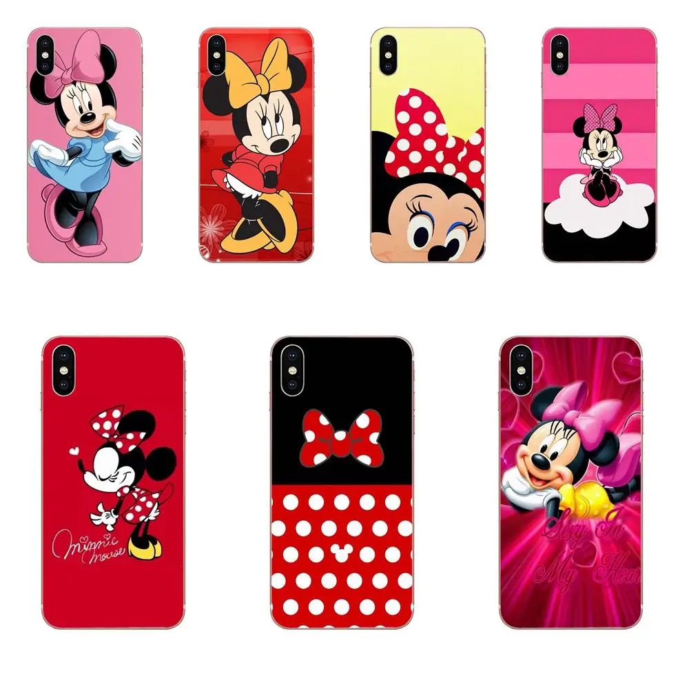 

For LG G2 G3 G4 G5 G6 G7 K4 K7 K8 K10 K12 K40 Mini Plus Stylus ThinQ 2016 2017 2018 TPU Case Minnie Mouse Red Hearts