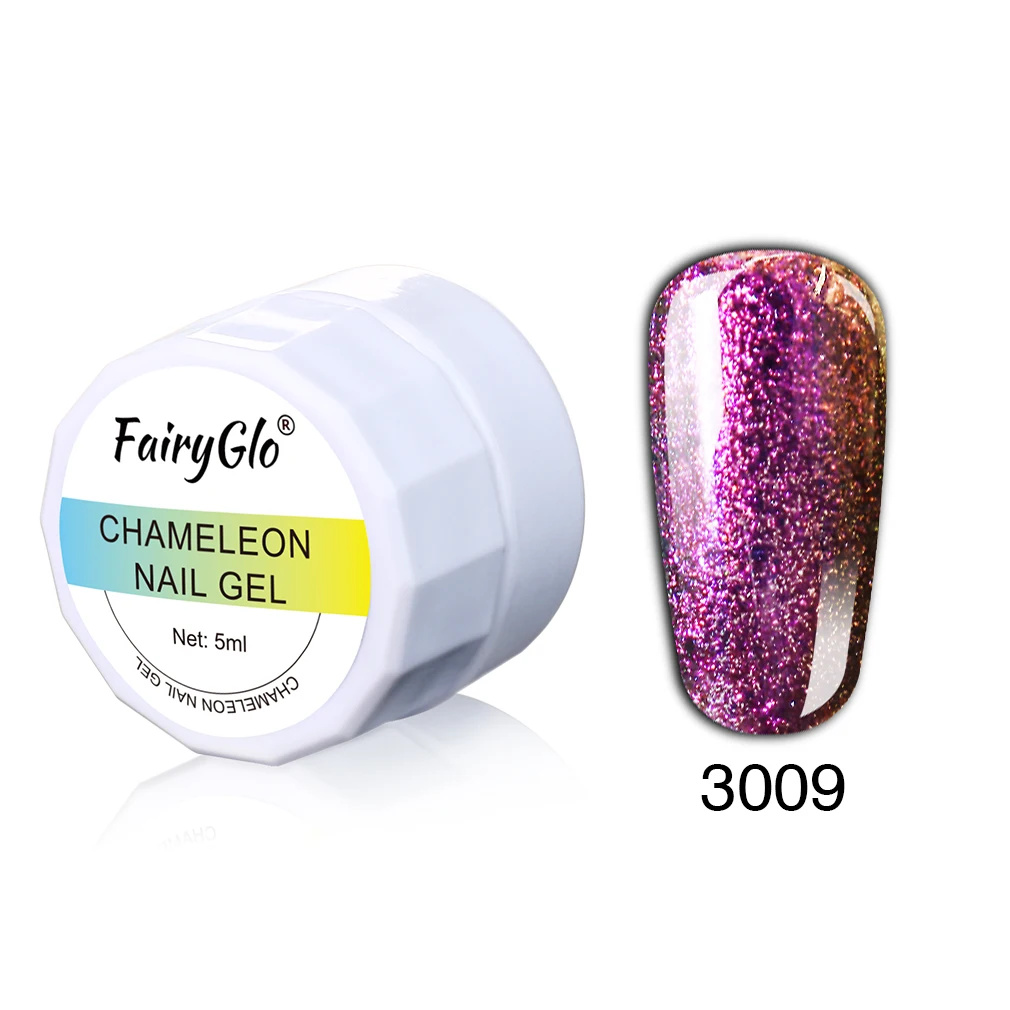 FairyGlo 5 мл Хамелеон Гель лак УФ светодиодный Гель-лак для ногтей длинный последний дизайн ногтей замочить от Vernis полуперманентный гель лак краска Esmalte - Цвет: 3009