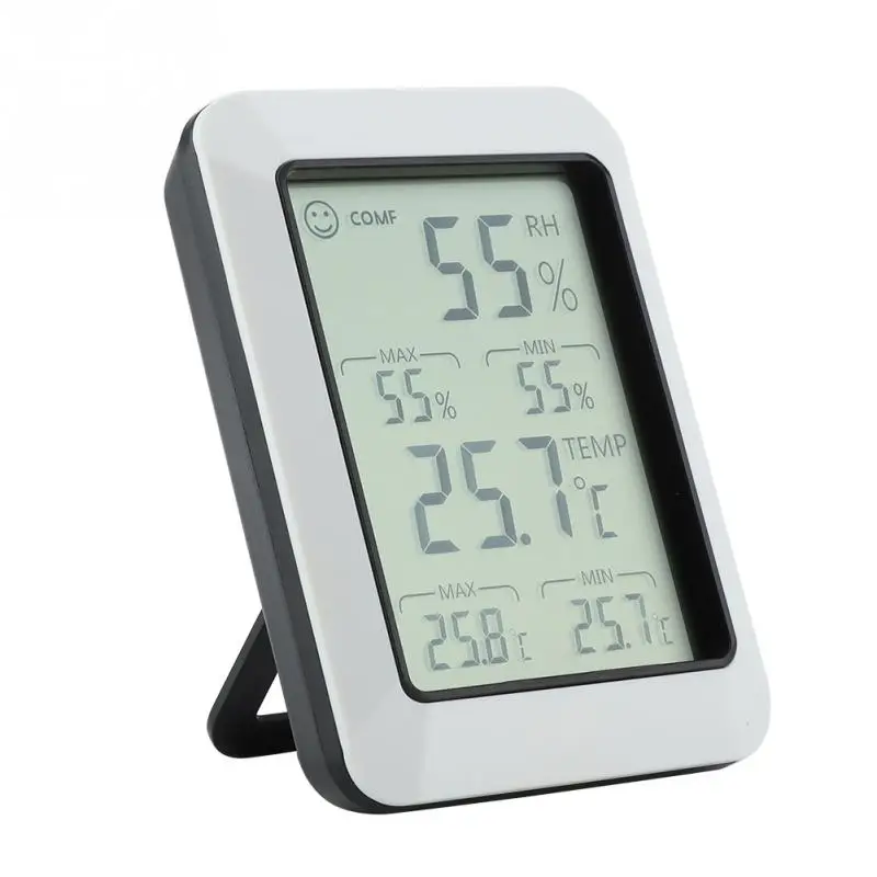 Digital LCD Temperature Humidity Meter Electronic Wireless Max/Min