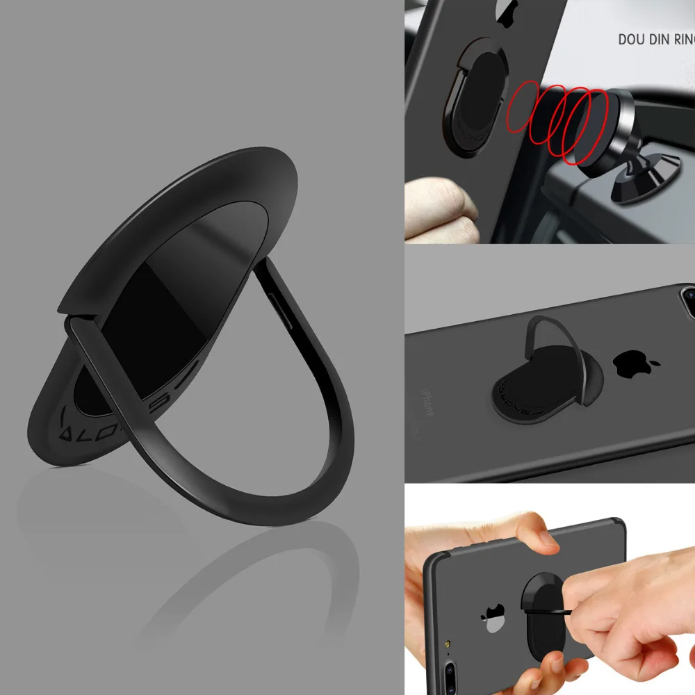 Finger Ring Holder for iPhone Samsung 0.22mm 360 Rotation Ring