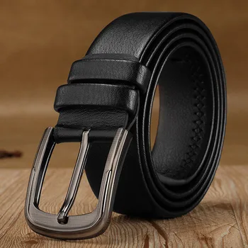 

mens pu leather man belt casual strap male belts for men new fashion vintage pin buckle designer belt