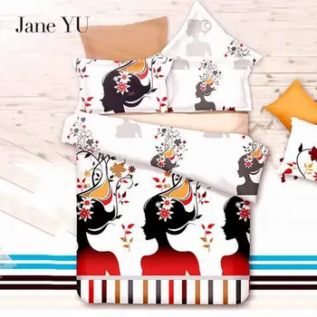 

JaneYU 4PCS bedding sets 100% pilyester high quality 3D pattern quality