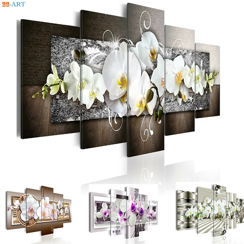 

Modular Pictures Canvas Painting Canvas Art 5 Panel Bedroom Decorative Picture Flowers Posters and Prints Wall Art No Frame