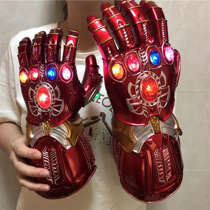 1:1 светодиодный светильник Thanos Gauntlet War cosplay светодиодный перчатки подарок костюм Хэллоуин реквизит