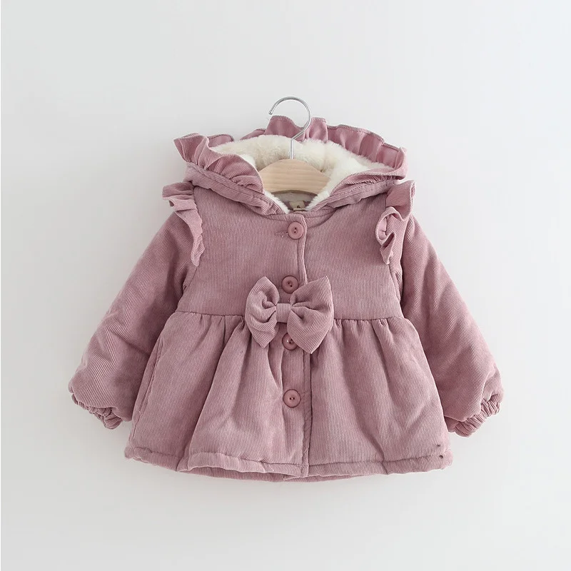 

Winter Baby Girls Cotton Clothes Children Thick Warm Outerwear Hooded Coat For Toddler Parkas Coats Baby Girls Jacket Clothing