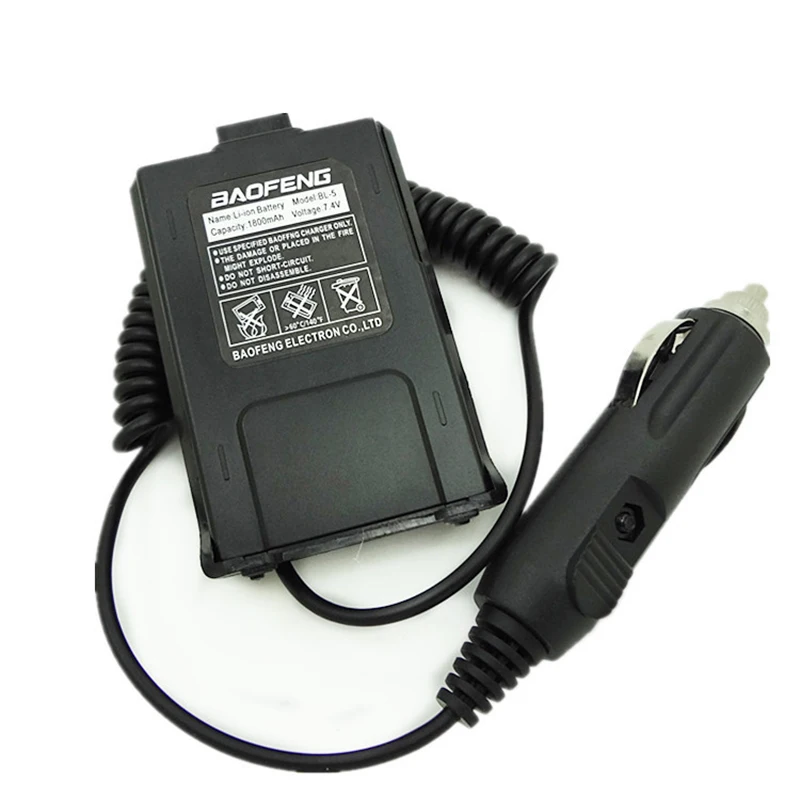 Baofeng walkie talkie Battery Eliminator Car Charger For Portable CB Radio UV 5R UV-5RB UV-5RA Walkie Talkie Accessories (4)