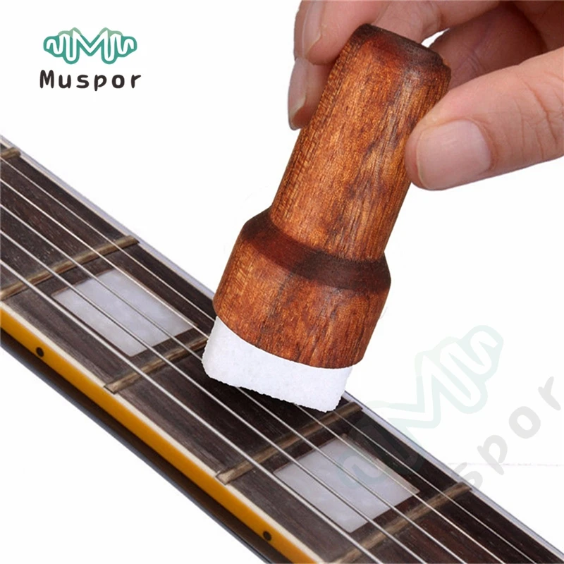 

Wood Electric Guitar Bass String Cleaner Instrument Body Cleaning Tool For Stringed Musical Instruments Guiter Parts&Accessories