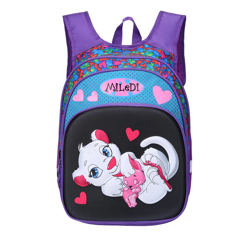 Новинка, рюкзак «Мой маленький пони», сумка для начальной школы, сумка для 1-5 класса, 3D сумка через плечо, многослойная Детская сумка в русском стиле - Цвет: 8