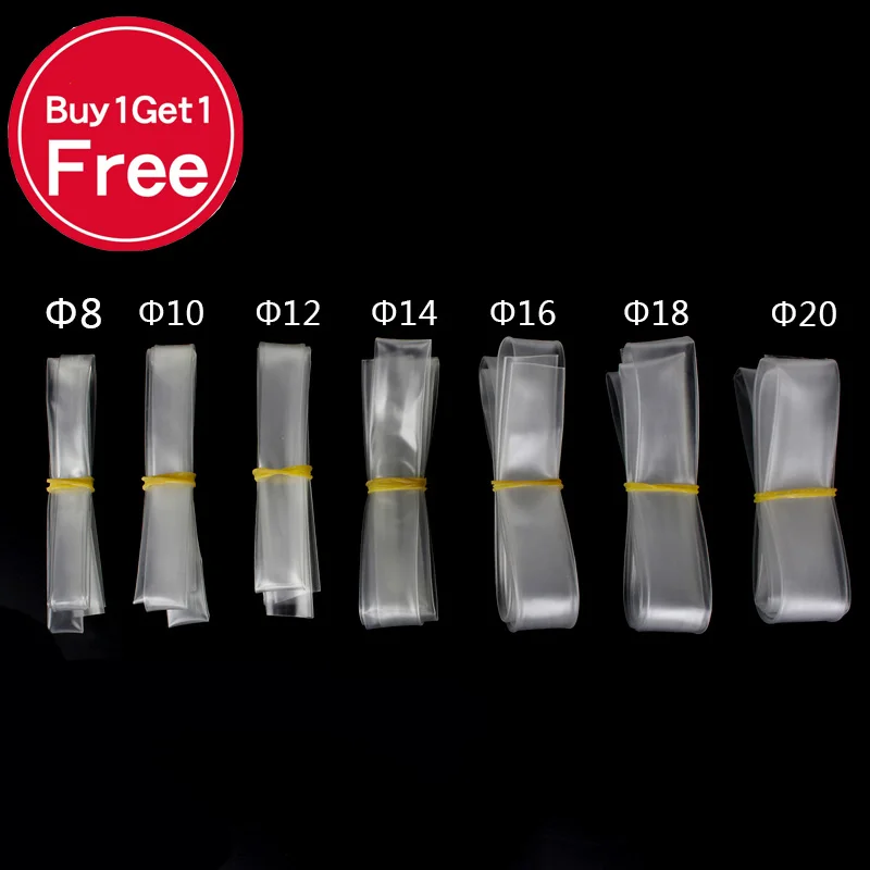Прозрачная термоусадочная трубка ультратонкая прозрачная усадочная трубка 8 мм 10 мм 12 мм 14 мм 16 мм 18 мм 20 мм комплекты проводов