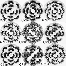 1/7 пар 3D норковые накладные ресницы 25 мм толстые длинные пушистые норковые ресницы ручной работы инструменты для макияжа