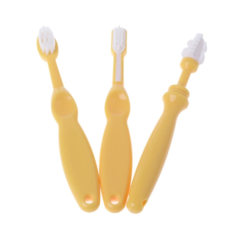 3 Pcs/Set Of Baby Toothbrush Teething Training Soft Dental Care Massage Kid Oral 'lrzin