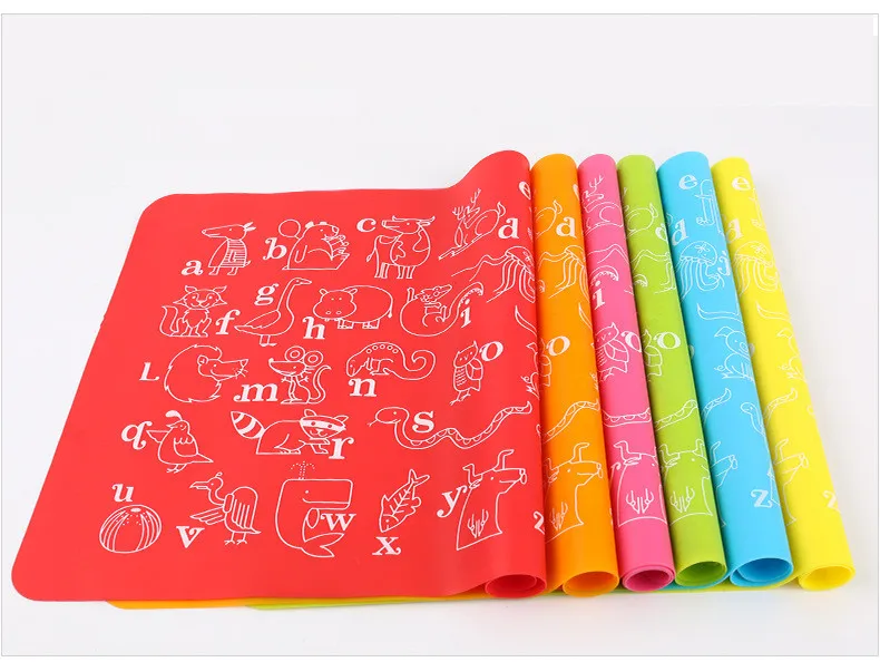 

1PC Animal Letter Silicone Baking Mat Pizza Dough Maker Pastry Kitchen Cooking Tools Utensils Bakeware Accessories LB 357