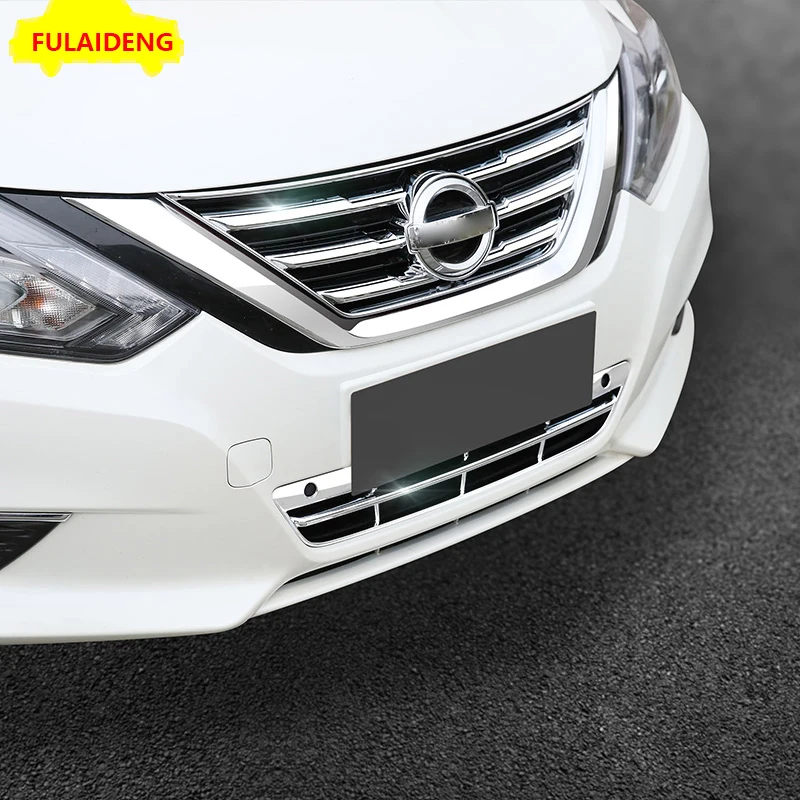 2 шт. для Nissan Altima Teana- ABS Хром Передняя Верхняя и нижняя Центральная решетка гриль стильная решетка решетки аксессуары