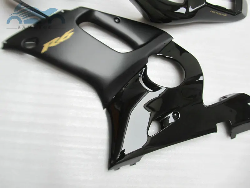 Обновленный комплект обтекателей для YAMAHA R6 YZFR6 1998 2000 2001 2002 YZF 98 02 матовые черные