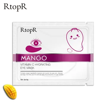 

1 Pair Fruit Extract Hydrating Eye Mask Reduce Dark Circles Under Eyes Wrinkles Anti Aging Anti-oxidation Vitamin C Eye Patch