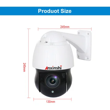

HD 5MP PTZ IP Camera Outdoor Network Onvif Speed Dome 30X Zoom PTZ Camera 150m IR Night CCTV camera