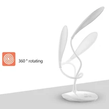 Гибкий светодиодный светильник для защиты глаз настольная лампа Регулируемая яркость USB Перезаряжаемый светодиодный Настольный светильник