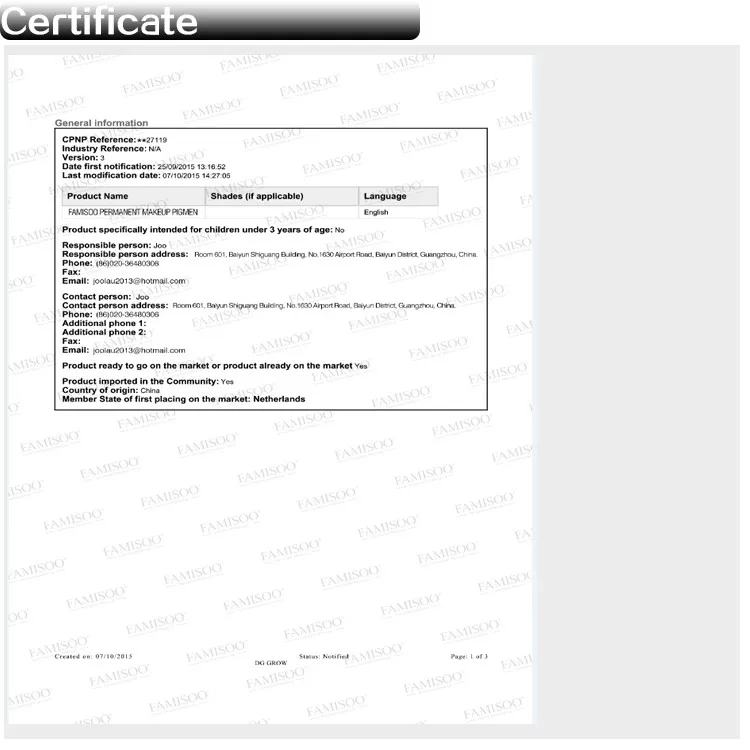 certificate NEW