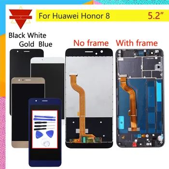 

Original 5.2" For HUAWEI Honor 8 LCD Display Touch Screen Digitizer with Frame For Honor8 FRD-L19 FRD-L09 LCD Assembly Complete