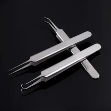 3 шт./партия практичный игольчатый Пинцет для прыщей угрей Удаление прыщей острый изгиб Gib головы средства по уходу за лицом Comedone удаление акне