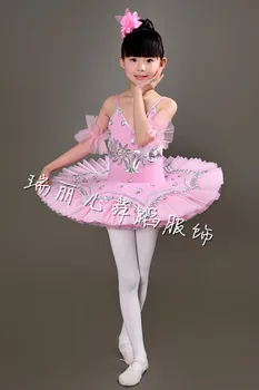 

Professional Ballet Costumes For kids White/Blue/Pink Swan Lake Ballet Costume For Girls Ballerina Dress Children Ballet Dresses