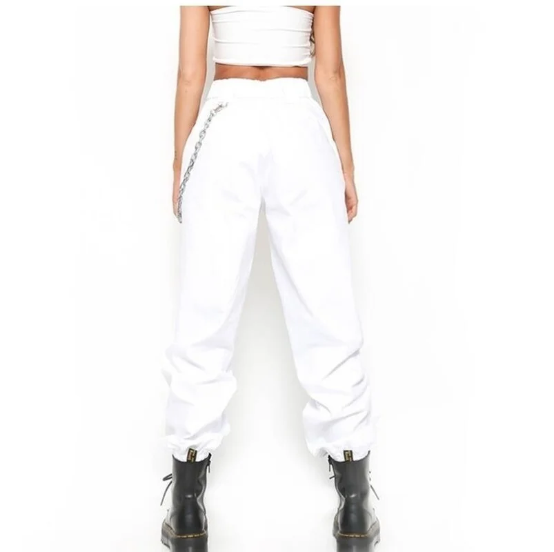 ZOGAA Hot Sale High Waist Women Cargo Pants Casual Loose Cool Street Wear Fashion Straight Wide Leg Pants Trousers Without Chain ZOGAA Hot Sale High Waist Women Cargo Pants Casual Loose Cool Street Wear Fashion Straight Wide Leg Pants Trousers Without Chain