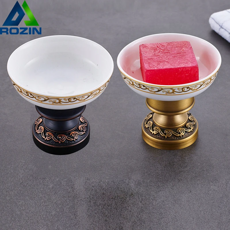 

Free Standing Soap Holder Container Dispenser Deck Mounted Soap Dishes for Bathroom Soap Accessories