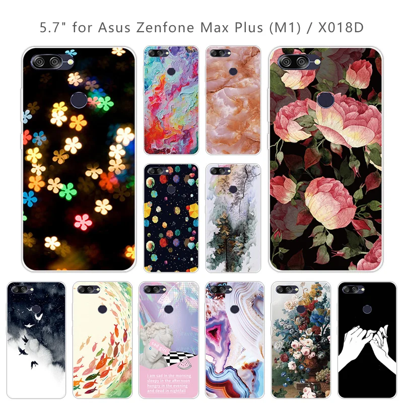 Мягкий прозрачный силиконовый чехол 5 7 дюйма для Asus Zenfone Max Plus(M1) X018DC ZB570TL задняя