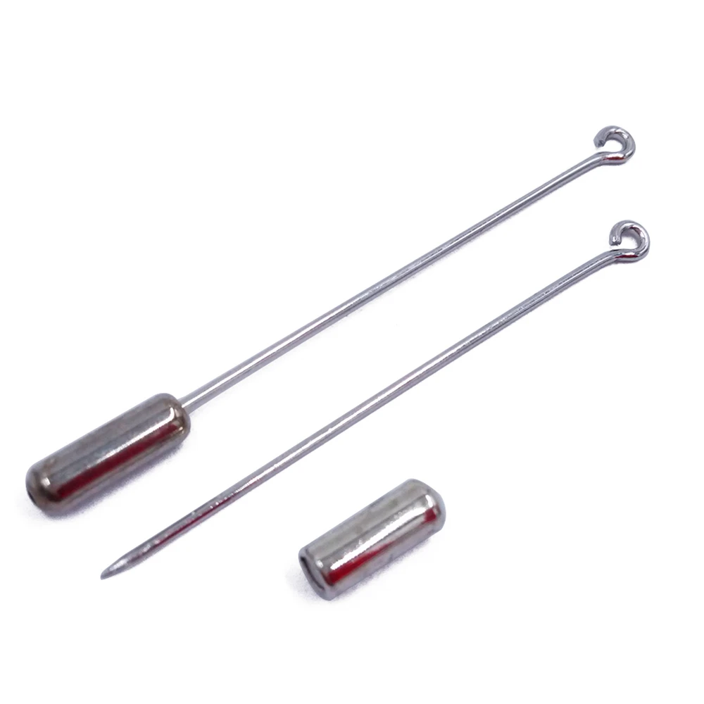 50mm 60mm 70mm Sharp End Hijab Pins Platinum Brooch Pins with Tube