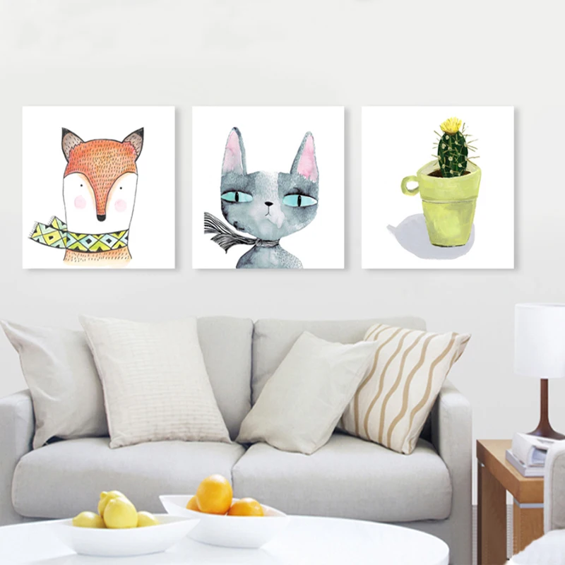Modern-Nordic-Animals-Canvas-Painting-Watercolor-Painting-Poster-Pop-Wall-Pictures-for-Living-Room-Wall-Art