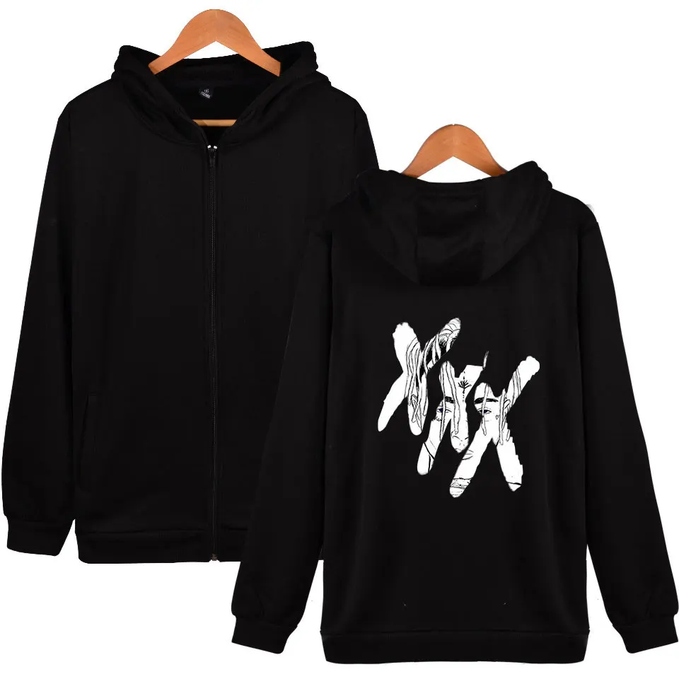 Xxxtentacion Hoodies Fashion Design Hip Hop Hoodie Sweatshirt Zipper