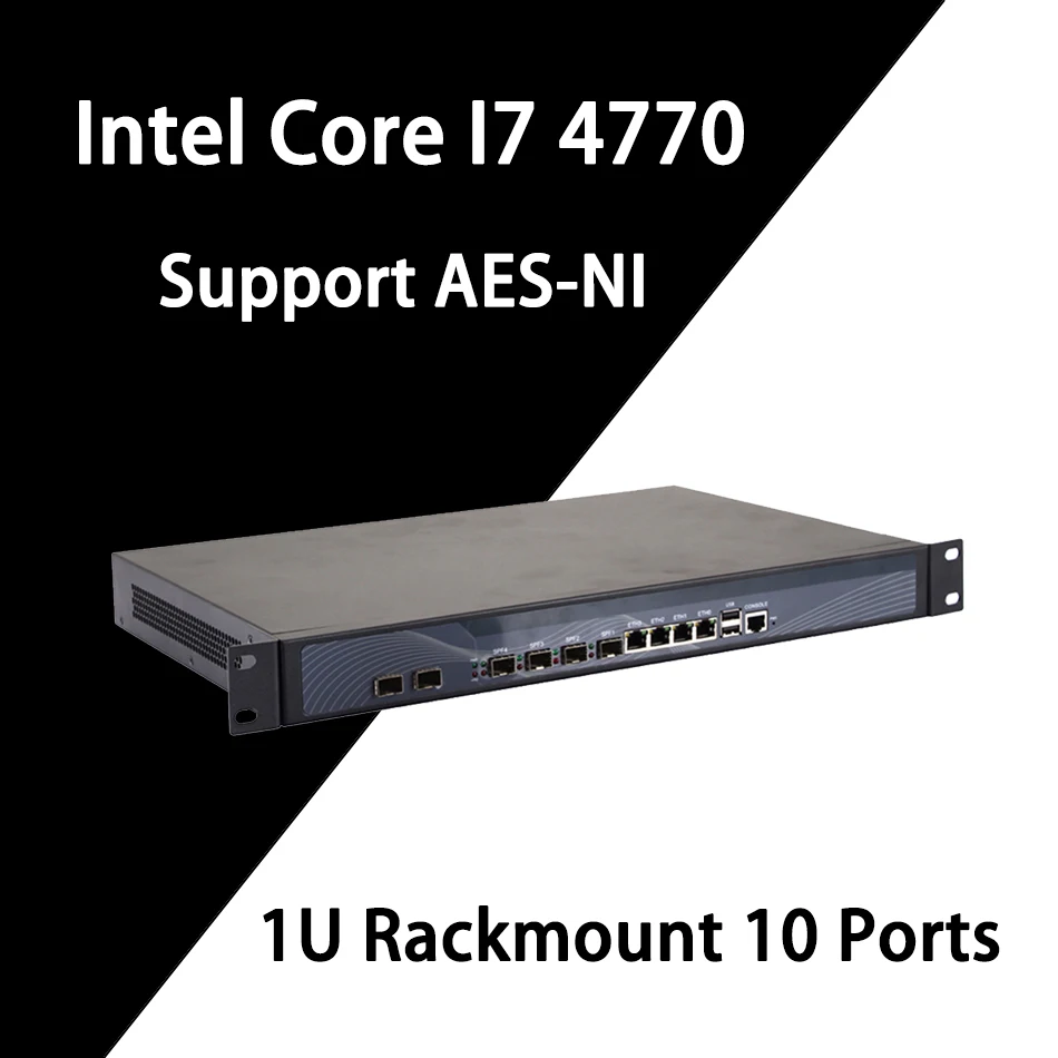 Сетевой маршрутизатор для сетевой безопасности Mikrotik Pfsense VPN ПК Intel Core I7 4770 [HUNSN SA20R]