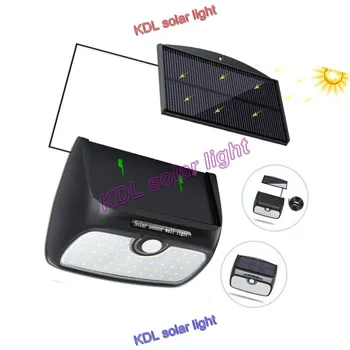 

split mounting 38 LED 900lm Solar Light PIR motion+radar Waterproof engergy saving for Garden Back Door Step Stair Fe