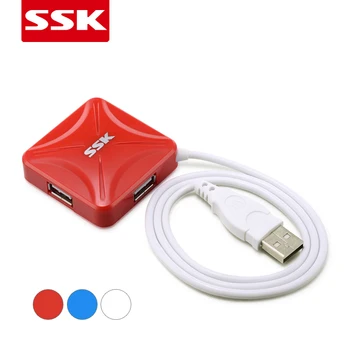 

SSK SHU027 USB2.0 4 ports HUB 0.6m Cable Charging Adapter Data Cable 480Mbps Charging Socket Splitter for Phone Tablet for Mouse
