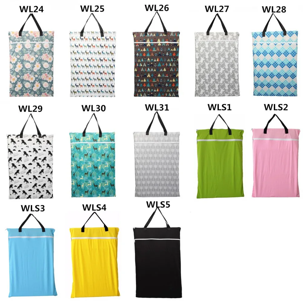 Diapers Beach Dirty Gym Clothes Waterproof Wet Bag Reusable Hamper Storage Bucket Bag Trash Can Storage Bag Diaper Storage Bag Dirty Diapers Wet Bag Reusable for Travel Stroller Pool