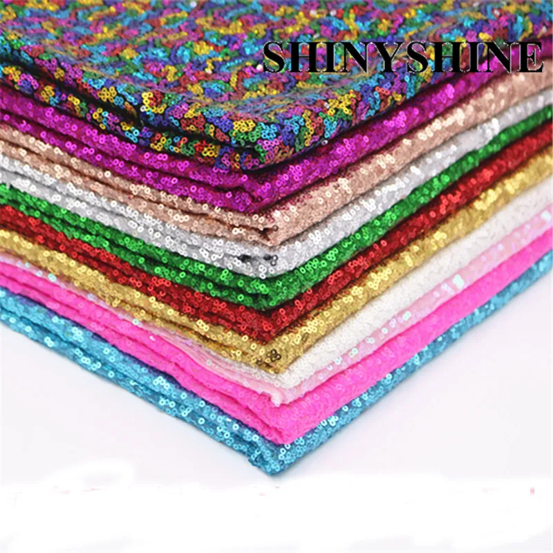 8Yards Silver Sequins Fabric Sparkly Embroidered Fabric sequins fabric By The Yard for Wedding