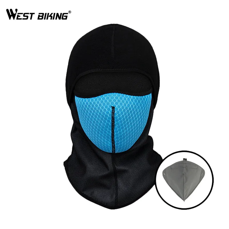 WEST BIKING Winter Cycling Mask Windproof Balaclava Fleece Hood Anti