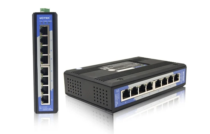 UT 6408 8 портов промышленного класса неуправляемый Ethernet коммутатор 10/100 Мбит/с