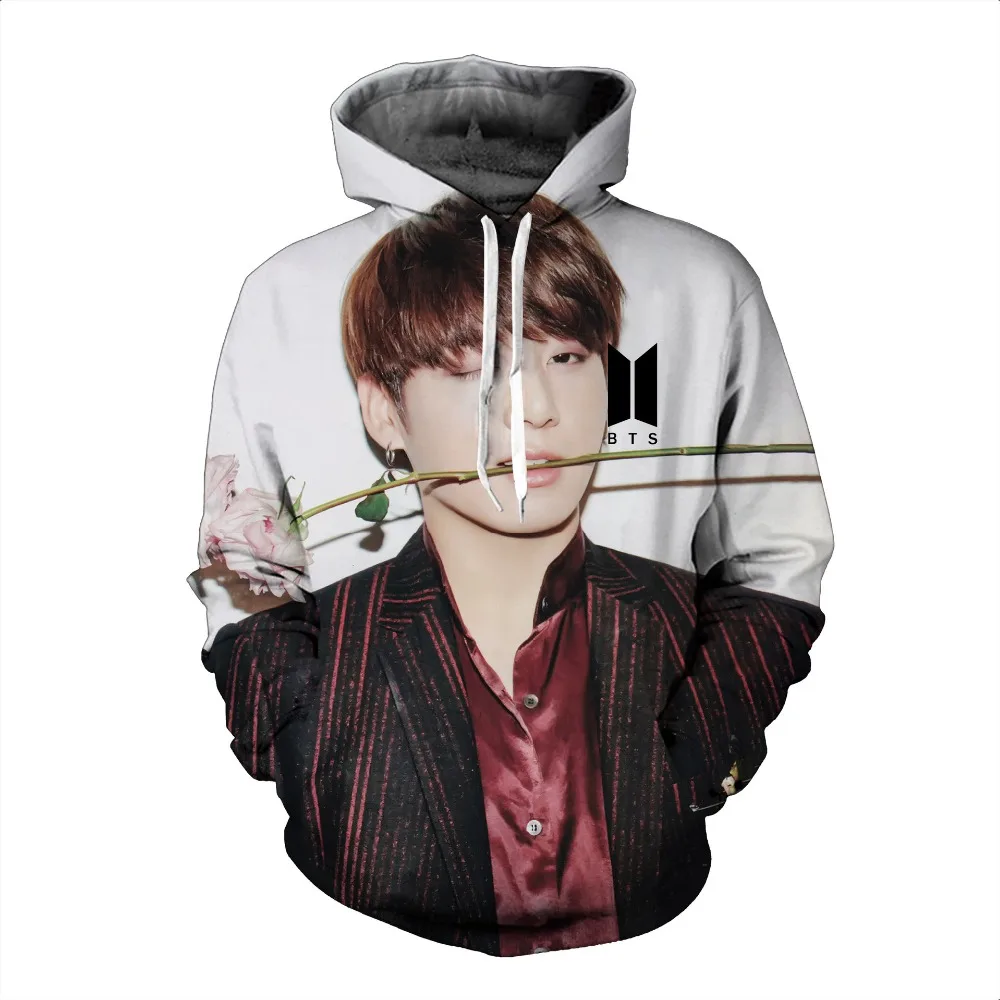 

Korea Super Star BTS 3D Print LOVE YOURSELF Jacket Men/women Hiphop Streetwear Hoodies Boy Fans Hipster Sweatshirts Cute Clothes