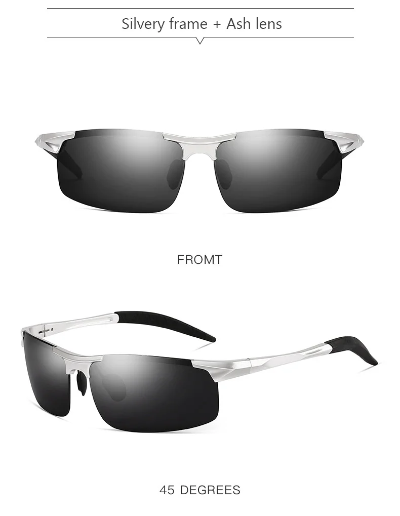 Для мужчин очки ночного видения поляризованных солнцезащитных очков Для мужчин для вождения сплава рама Ночное видение очки солнцезащитные очки для мужчин