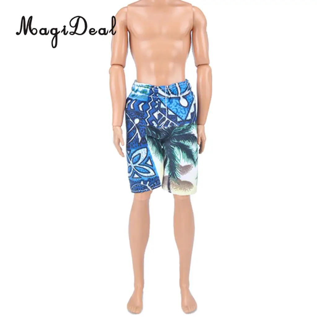 MagiDeal 2 Pieces Doll Clothes for 1/6 Scale 12 Inch Doll Summer Beach Short Pants Trousers Dress Up Clothes Accessories