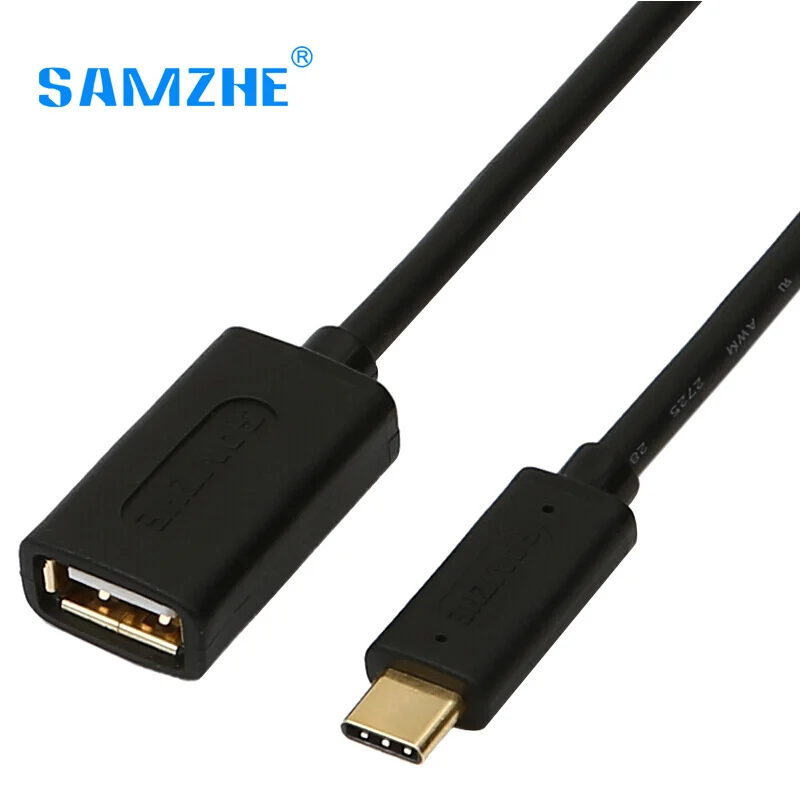 SAMZHE Type C 2 0 to USB OTG Cable Adapter for Huawei P9 P10 Xiaomi5 Meizu