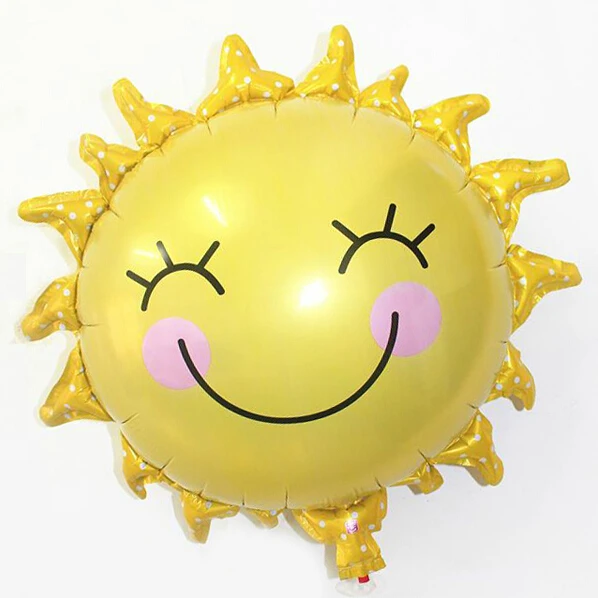 

1PC Sun Flower Foil Balloons Smiley Sunshine Sun Aluminum Balloon Birthday Wedding Party Decoration Kids Classic Toys