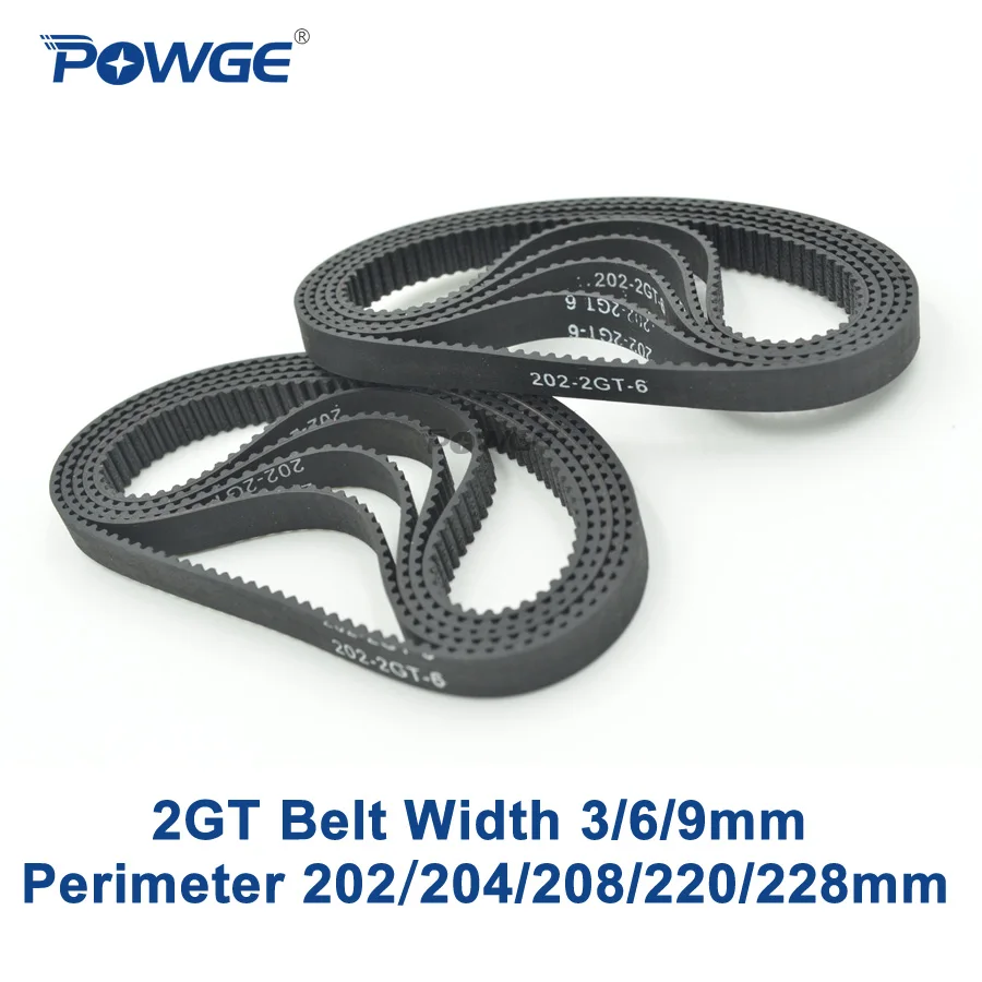 Buy POWGE 10pcs GT2 timing belt Perimeter 202 204 208