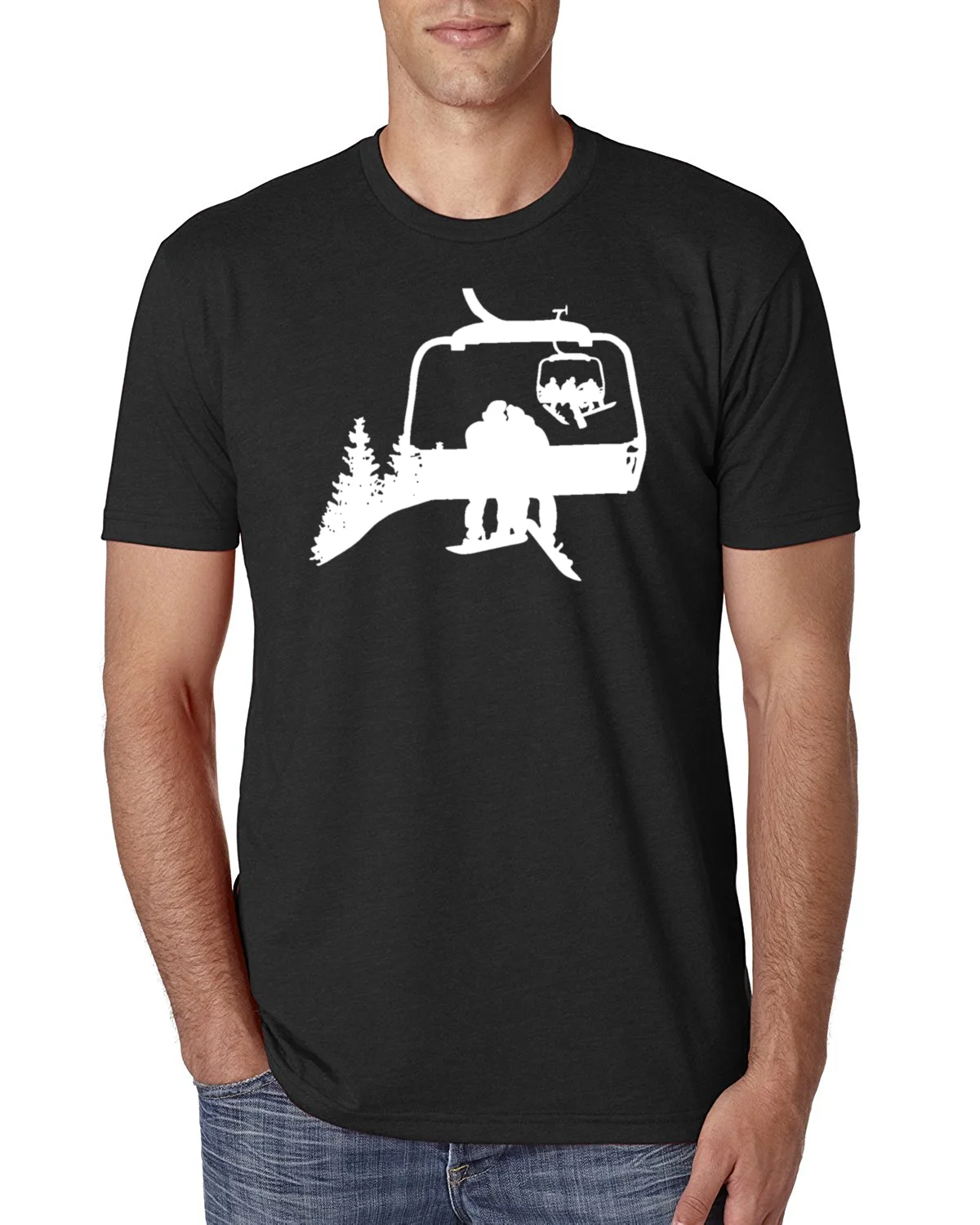 التزلج على الجليد T قميص تزلج رفع الحب تي شيرت