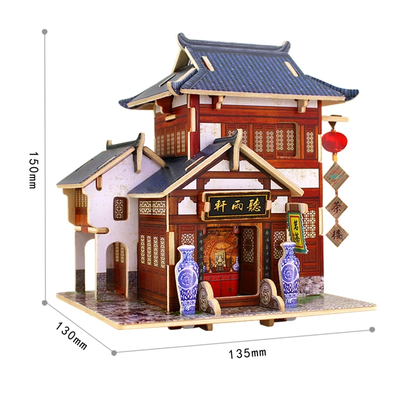 Robotime 13 видов DIY деревянный миниатюрный дом в мировом стиле сборные Модели Строительные наборы игрушка подарок для детей подростков взрослых F124