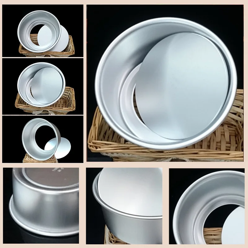 

4/5/6/8/9/10inch Aluminum Alloy Nonstick Round Cake Pan Baking Mould with Removable Bottom DIY Baking Tools